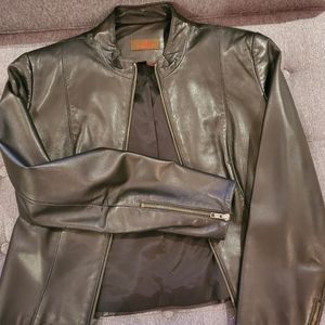 Black (Lamb) Danier Leather Jacket